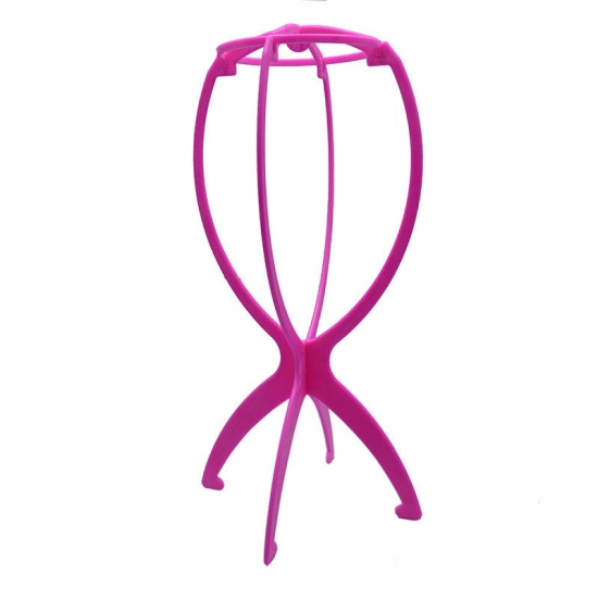 Picture of Plastic Wig Stand Pink 40cm, 1 Piece