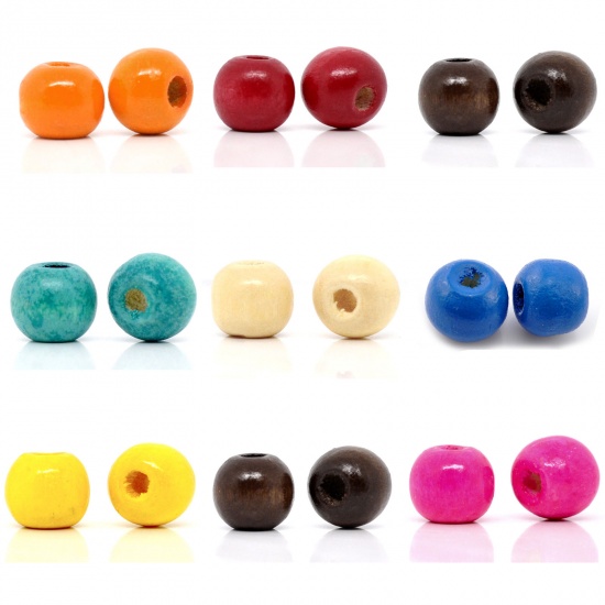 Picture of Wood Spacer Beads Round