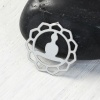 Picture of  Stainless Steel Buddhism Mandala Embellishments Flower Hollow 