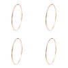 Picture of Stainless Steel Bangles Bracelets 18K Rose Gold Plated Round 20.5cm(8 1/8") long, 1 Piece