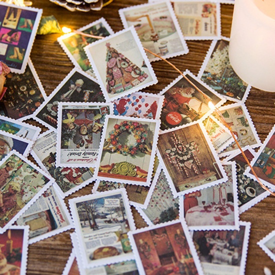 Image de Multicolore - Autocollant de décoration de Noël  DIY Album et Journal 45 pcs / boîte