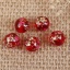 Bild von Glas Japan Malerei Vintage japanische Tensha Perlen Runde Sakura Blumenmuster transparent