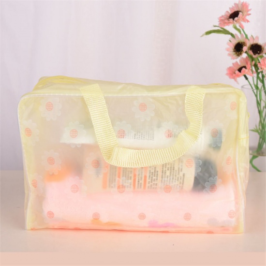 Picture of Flower Waterproof Portable Travel Cosmetic Bag