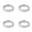 Immagine di 304 Acciaio Inossidabile Non Regolabile Anello Tono Argento Tondo 20.7mm (taglia di US: 11), 1 Pz