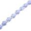 Image de Perles en Céramique Tortue Cyan 19mm x 15mm, Taille de Trou: 2.1mm, 35cm long, 1 Enfilade (Env. 20 PCs/Enfilade)