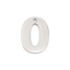 Picture of 304 Stainless Steel Charms Number Silver Tone Message " 0 " 12mm x 9mm, 1 Piece