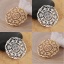 Picture of Zinc Based Alloy Connectors Round Antique Silver Filigree 31mm x 31mm, 10 PCs