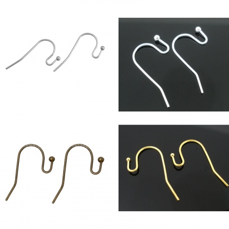 Brass Ear Wire Hooks Earring Findings
