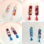 Image de Boucles d'Oreilles Franges Pompons Glands en Laiton Rouge Franges Pompons Glands Grue 90mm , 1 Paire