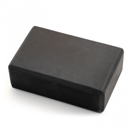 Picture of Black - Hi-Density Yoga Pilates Brick For Fitness Stretching Aid Gym