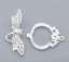 Picture of Brass Toggle Clasps Dragonfly Flower Carved