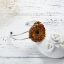 Bild von Handgemachte Harz Schmuck Echte Blume Offen Manschette Armreife Armband Silberfarbe Gelb Chrysantheme 17.5cm lang, 1 Stück