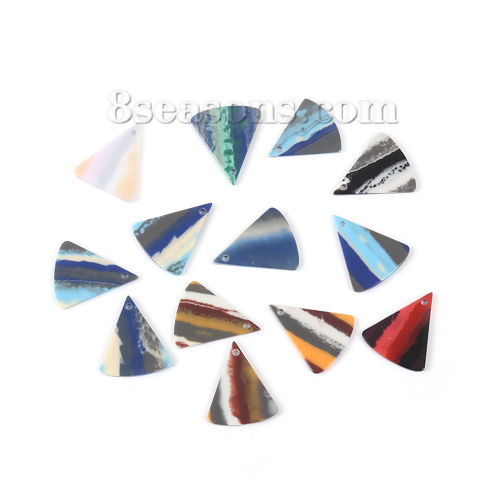 Picture of Acetic Acid Resin Acetate Acrylic Acetimar Marble Pendants Triangle Multicolor