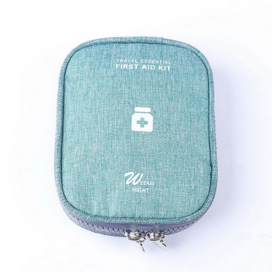 Image de Vert foncé - Trousse de premiers soins portable vide Sac de médecine d'urgence pour le bureau à domicile Voyage Camping Sports