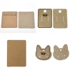 Picture of Paper Jewelry Earrings Ear Studs Display Cards Rectangle 