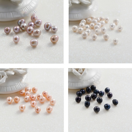 Picture of Freshwater Cultured Pearl Beads Round 