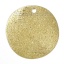 Immagine di Ottone Charm Ciondoli Tondo Colore di Ottone Blumo Taglio Diamante Sparkledust 15mm Dia, 50 Pz