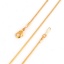 Immagine di Rame Catena di Serpente Collana Oro Placcato 60cmLunghezza, Dimensione della Catena: 1.2mm 3 Pz