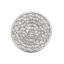 Picture of Brass Charms Round Disc Platinum Filled Mesh 15mm( 5/8") Dia., 2 PCs