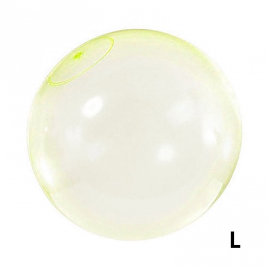 グリーン - XL (カラーバッグ包装+ブローパイプ)子供屋外柔らかい空気水で満たされた泡球ブローアップバルーングッズ楽しいパーティーゲームギフト膨脹可能なギフト の画像
