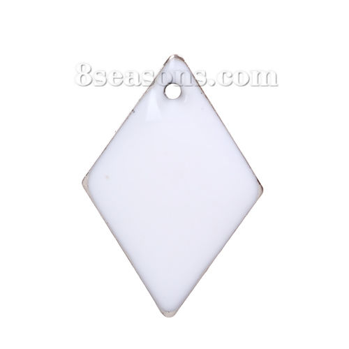Picture of Brass Enamelled Sequins Charms Rhombus Enamel                                                                                                                                                                                                                 