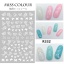 Изображение Multicolor - 3D watermark slider nail stickers nail art decal water transfer flower bronzing butterfly decoration manicure watermark leaf tips