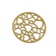 Picture of Brass Filigree Stamping Connectors Round Ginger Heart 20mm Dia., 10 PCs