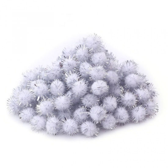 Picture of Pom Pom Balls French Gray Ball 15mm Dia., 1 Packet (Approx 100 PCs/Packet)