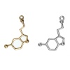 Immagine di 10 Pz Lega di Zinco Molecolare Chimica Scienza Charms Multicolore Serotonina 25mm x 13mm