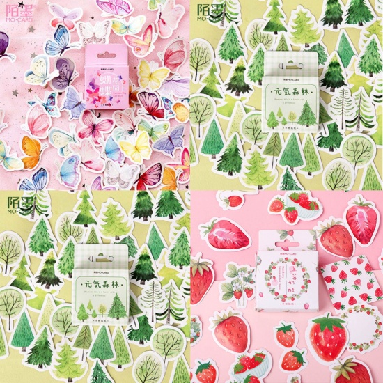 Picture of DIY Scrapbook Deco Stickers Strawberry Fruit 