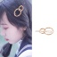 Picture of Hair Clips Findings Geometric Gold Plated Pentagram Star Pattern 58mm x 38mm, 2 PCs