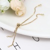 Bild von Messing Slider / Slide Extender Kette für Schmuck Halskette Armband verstellbar klar Strass
