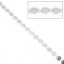 Immagine di Ottone Catena di Altri Stili Accessori Tono Argento Tondo 6mm, 1 M