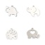 Bild von Edelstahl Haustier Silhouette Charms Elefant Tier
