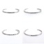 Immagine di Acciaio Inossidabile Positive Energie Aprire Braccialetti Tono Argento Messaggio " Choose Joy " 16.7cmLunghezza, 1 Pz