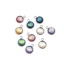 Immagine di 304 Acciaio Inossidabile Charms Tondo A Random Conchiglia AB Colore 16mm x 12mm, 10 Pz