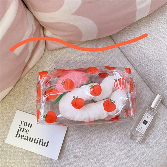 Picture of 16# avocado transparent waterproof cosmetic bag portable large capacity