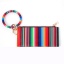 Изображение Multicolor - PU Wallet Bracelets Key Ring Slim Cash Smart Phone Zipper Key Bag Double-sided Printing Smallsized Clutch for Girl
