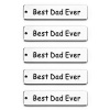 Picture of Silver ToneStainless Steel Father's Day English Alphabet Words Lettering Engraved Pendant Birthday Gift Key