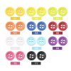 Picture of Resin Sewing Buttons Scrapbooking 4 Holes Round Light Pink 9mm Dia, 500 PCs
