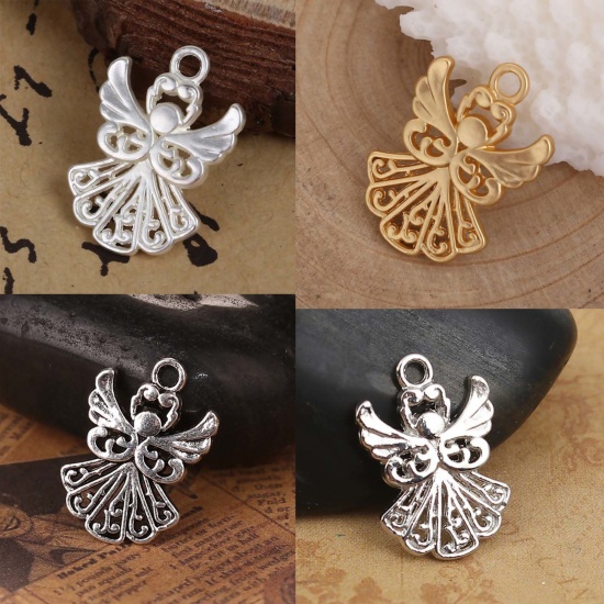 Picture of Zinc Based Alloy Charms Angel Hollow