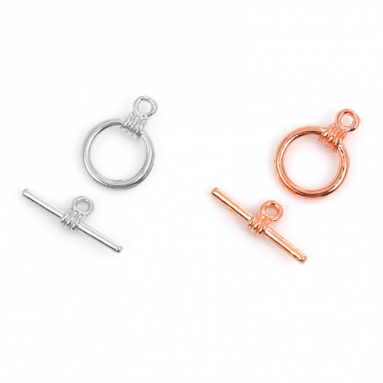 Picture of Zinc Based Alloy Toggle Clasps Circle Ring
