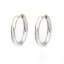 Image de Boucles d'Oreilles Créole Anneau en  Acier Inoydable Rond    