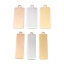 Picture of 304 Stainless Steel Pendants Rectangle Gold Plated Blank Stamping Tags 40mm x 11mm, 1 Piece