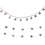 Immagine di 304 Acciaio Inossidabile & Vetro Charms Tondo Tono Argento Rosso Sfaccettato 8mm x 6mm, 20 Pz