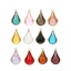 Bild von Messing Glas Charms Drop Peacock