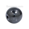 Bild von Edelstahl Zwischenperlen Spacer Perlen Rund Metallgrau ca. 8mm D., Loch:ca. 1.6mm, 1 Stück
