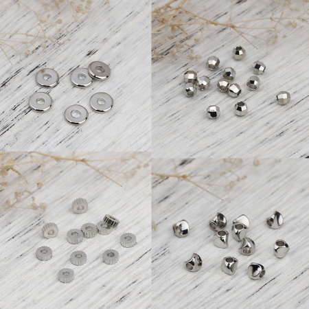 Brass Spacer Beads Flat Round