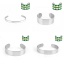 Picture of Stainless Steel Bangles Bracelets Arc Polished