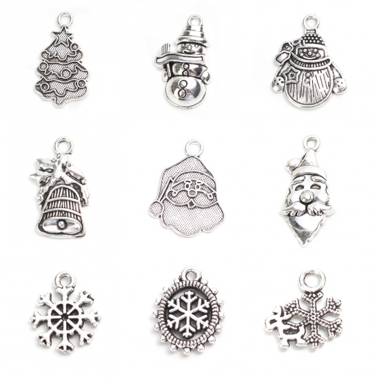 Picture of Zinc Based Alloy Charms Bell Antique Silver 20mm x 13mm, 50 PCs